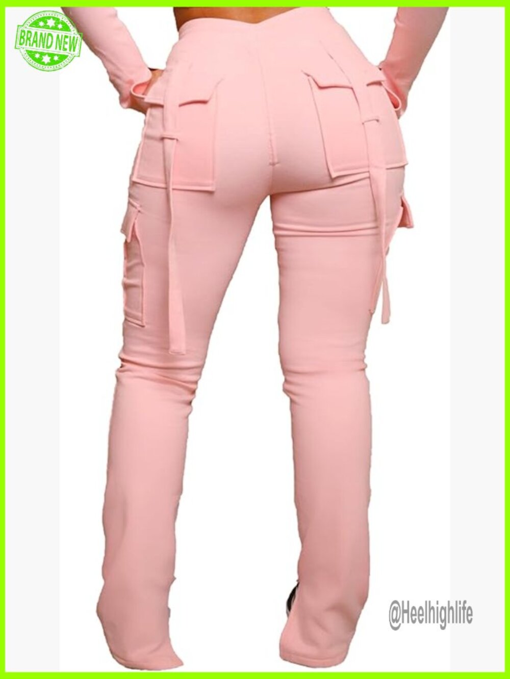 Women's Drawstring Cargo Sweatpants Stretchy Joggers Lounge Leggings Pockets